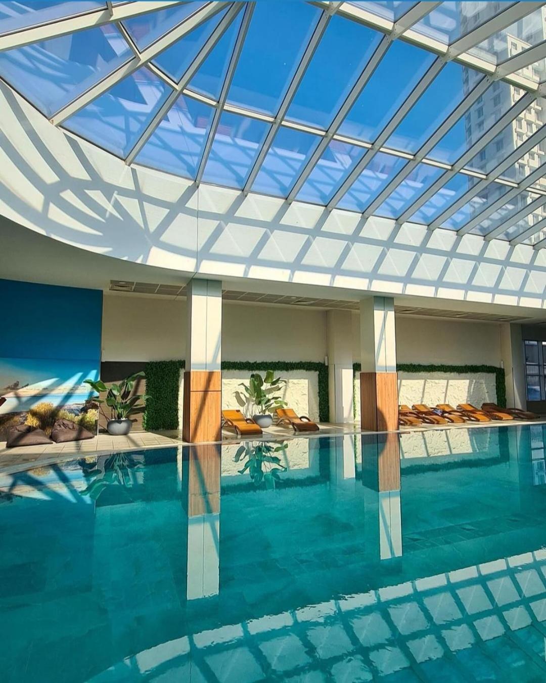 Cevahir Sky City Apartment With Spa, Pool & Fitness Included Скопье Экстерьер фото